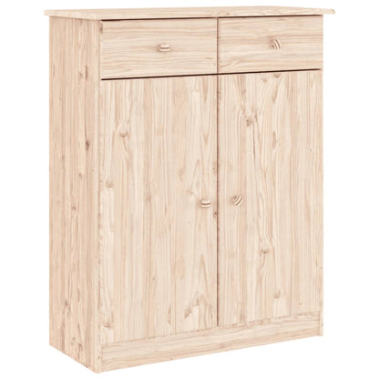 Shoe Cabinet Natural Pine Solid pine wood Medium Shoe Cabinet