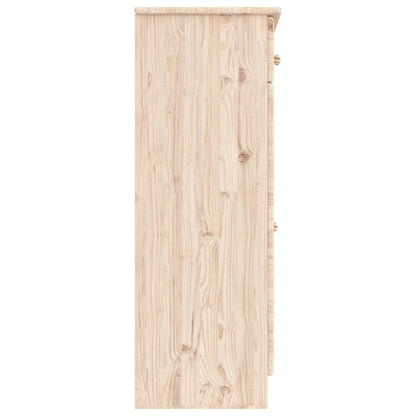 Shoe Cabinet Natural Pine Solid pine wood Medium Shoe Cabinet