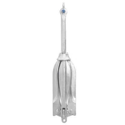 Folding Anchor Silver 22 lb Hot Dip Galvanized Cast Iron