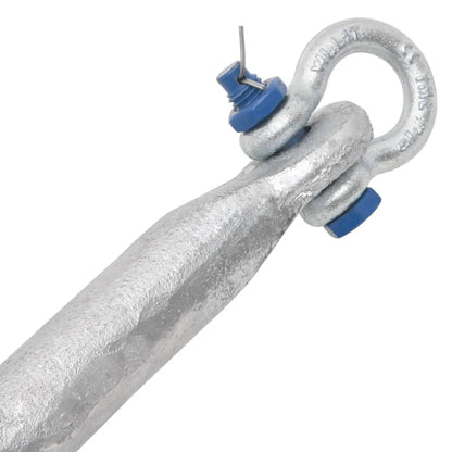 Folding Anchor Silver 22 lb Hot Dip Galvanized Cast Iron