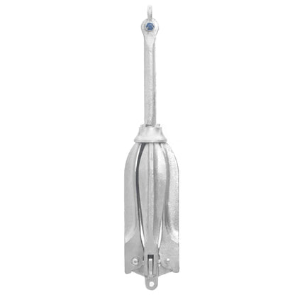 Folding Anchor Silver 26.5 lb Hot Dip Galvanized Cast Iron