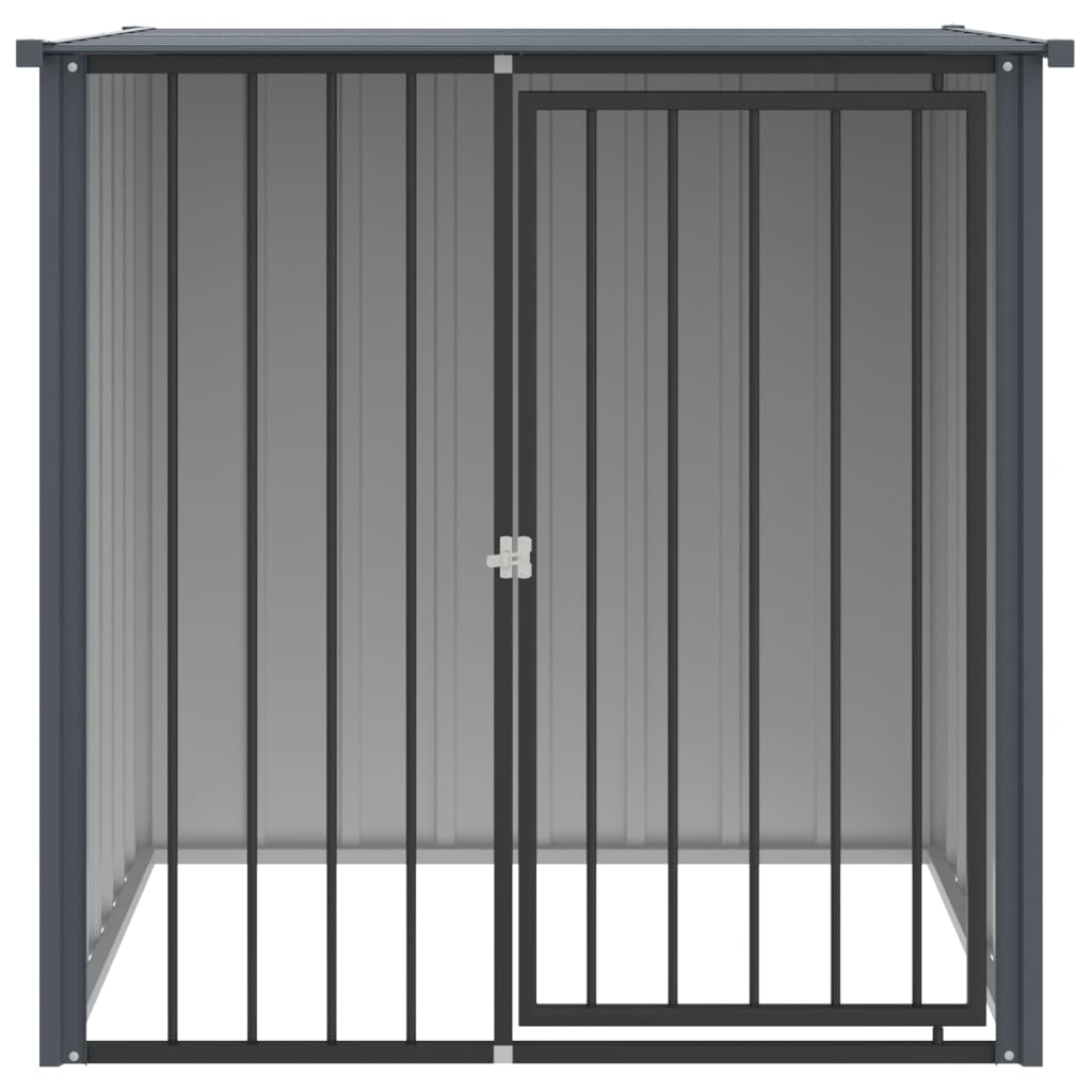 Dog House Black Galvanized Steel Large Durable Dog House