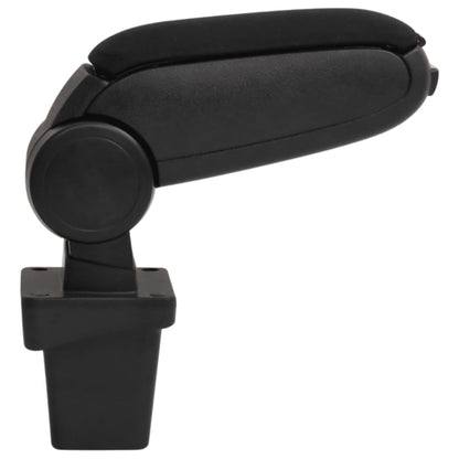 Car Armrest Black 5.5"x13"x(12.6"-19.1") ABS