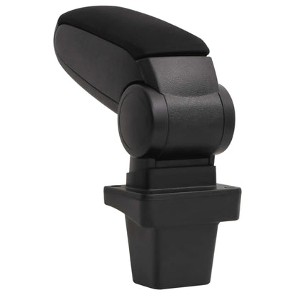 Car Armrest Black 5.5"x13"x(12.6"-19.1") ABS
