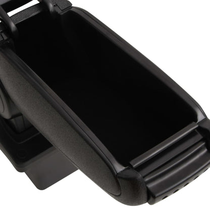 Car Armrest Black 5.5"x13"x(12.6"-19.1") ABS