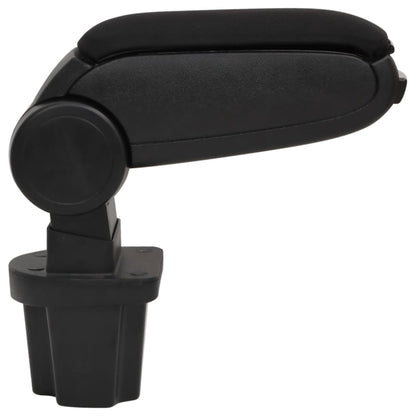 Car Armrest Black 5.3"x12.8"x(12.2"-18.3") ABS