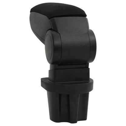 Car Armrest Black 5.3"x12.8"x(12.2"-18.3") ABS