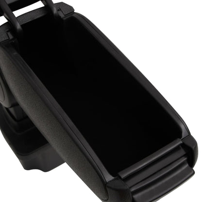 Car Armrest Black 5.3"x12.8"x(12.2"-18.3") ABS