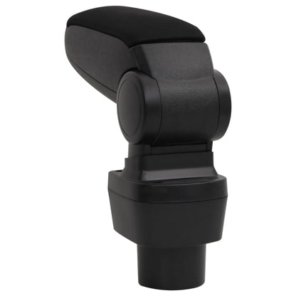 Car Armrest Black 4.7"x12.6"x(12.6"-19.3") ABS