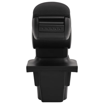 Car Armrest Black 6.3"x13.8"x(11.8"-19.3") ABS