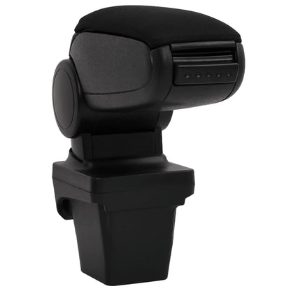 Car Armrest Black 5.1"x13"x(12.2"-18.9") ABS