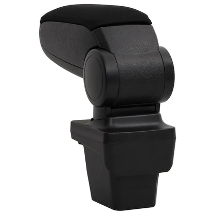 Car Armrest Black 5.1"x13"x(12.2"-18.9") ABS