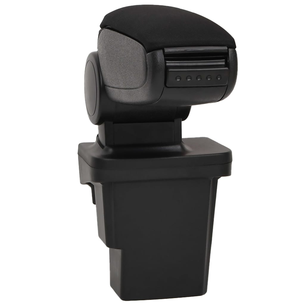 Car Armrest Black 6.7"x12.6"x(14.6"-20.9") ABS