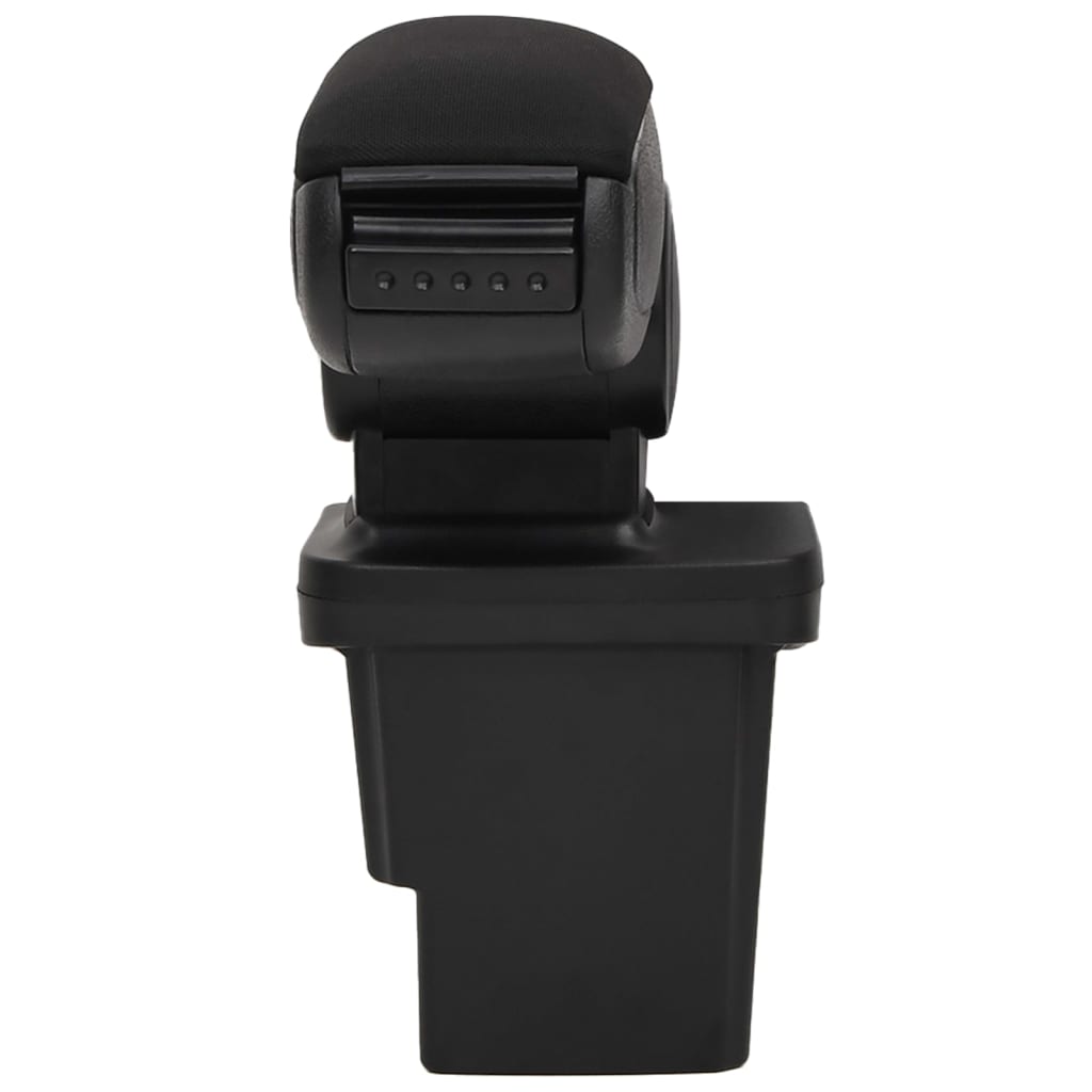 Car Armrest Black 6.7"x12.6"x(14.6"-20.9") ABS