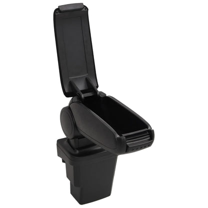 Car Armrest Black 6.7"x12.6"x(14.6"-20.9") ABS
