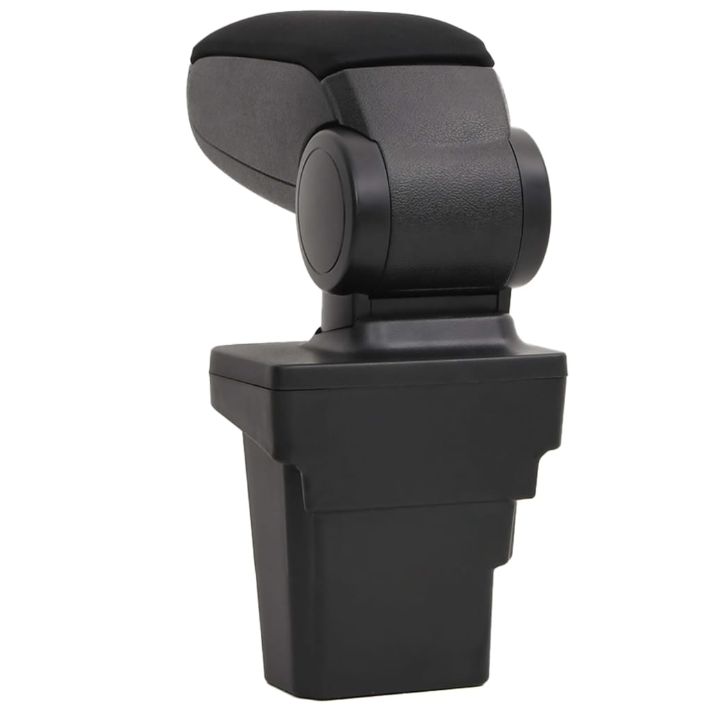 Car Armrest Black 6.7"x12.6"x(14.6"-20.9") ABS