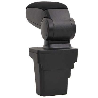 Car Armrest Black 6.7"x12.6"x(14.6"-20.9") ABS