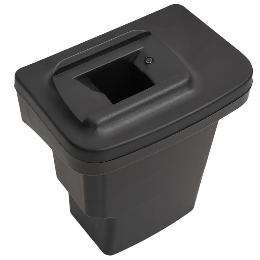 Car Armrest Black 6.7"x12.6"x(14.6"-20.9") ABS