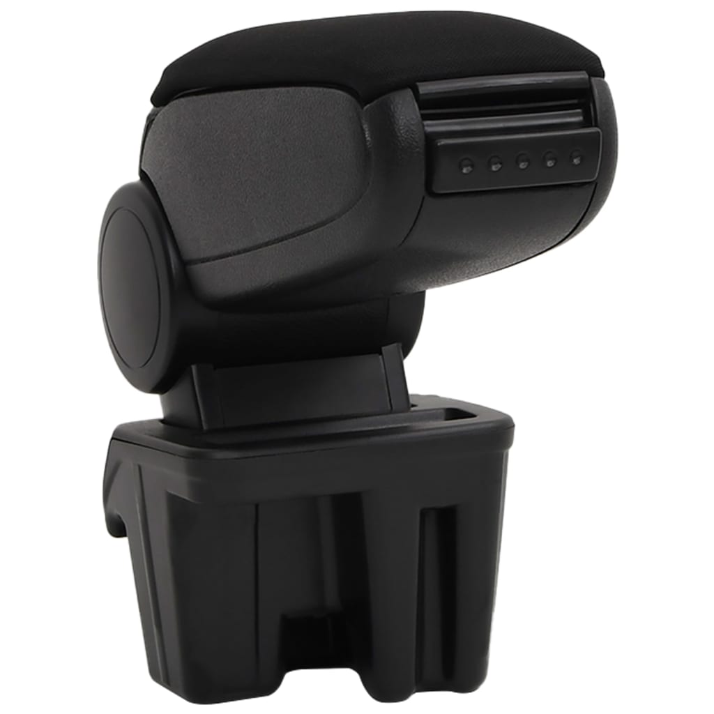 Car Armrest Black 5.9"x12.2"x(11"-17.3") ABS