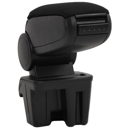 Car Armrest Black 5.9"x12.2"x(11"-17.3") ABS