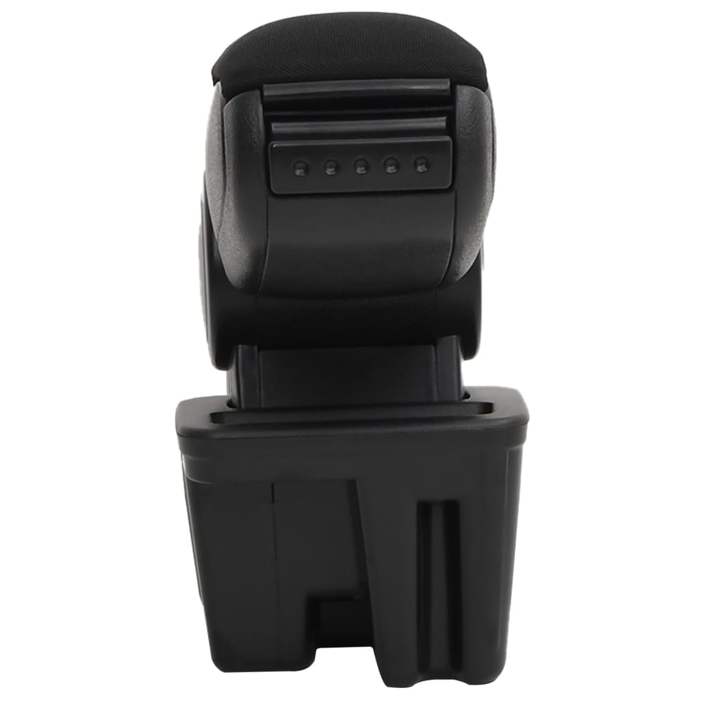 Car Armrest Black 5.9"x12.2"x(11"-17.3") ABS