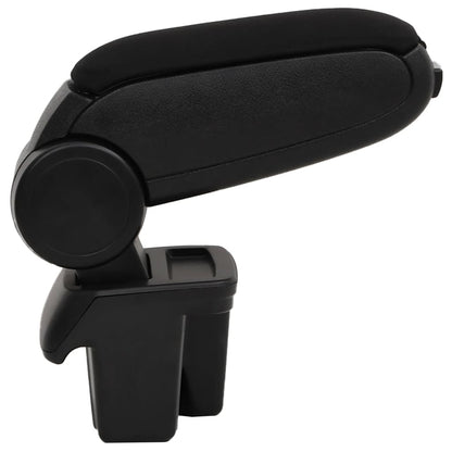 Car Armrest Black 5.9"x12.2"x(11"-17.3") ABS