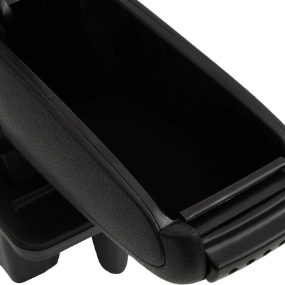 Car Armrest Black 5.9"x12.2"x(11"-17.3") ABS