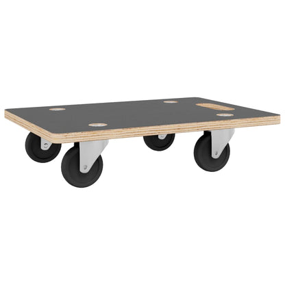 Transport Trolleys 2 pcs Rectangular 23.6"x15.7"x4.5" 551.2 lb