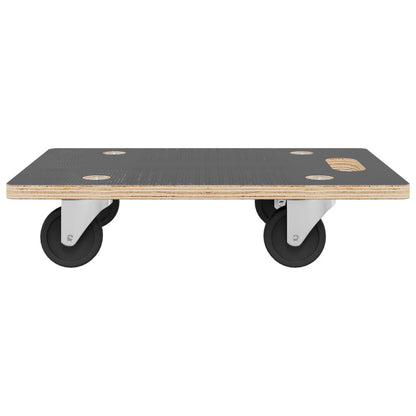 Transport Trolleys 2 pcs Rectangular 23.6"x15.7"x4.5" 551.2 lb