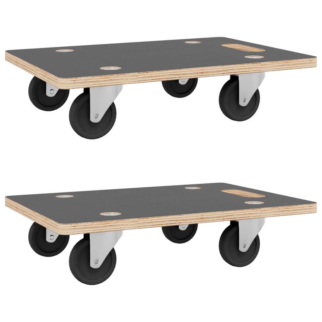 Transport Trolleys 2 pcs Rectangular 31.5"x21.7"x4.5" 551.2 lb