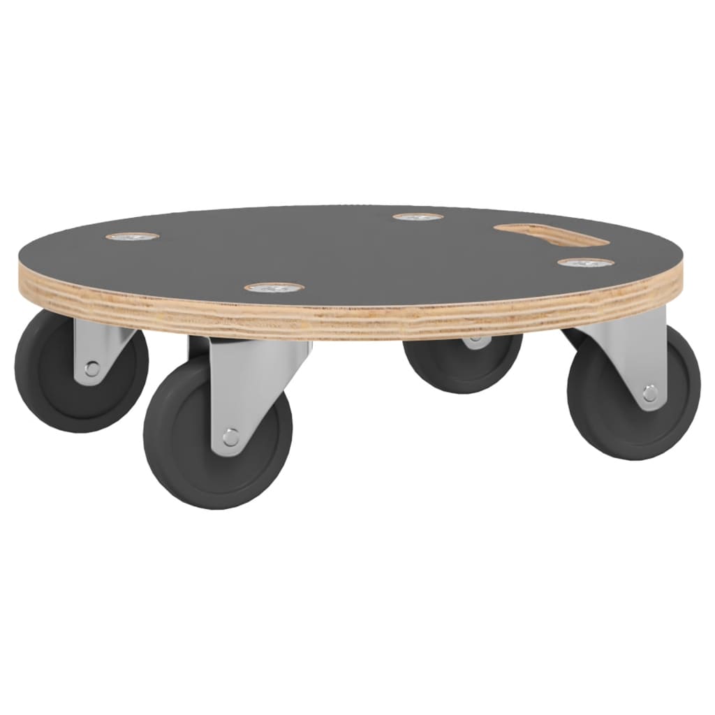 Transport Trolleys 2 pcs Round Ø15"x4.5" 551.2 lb