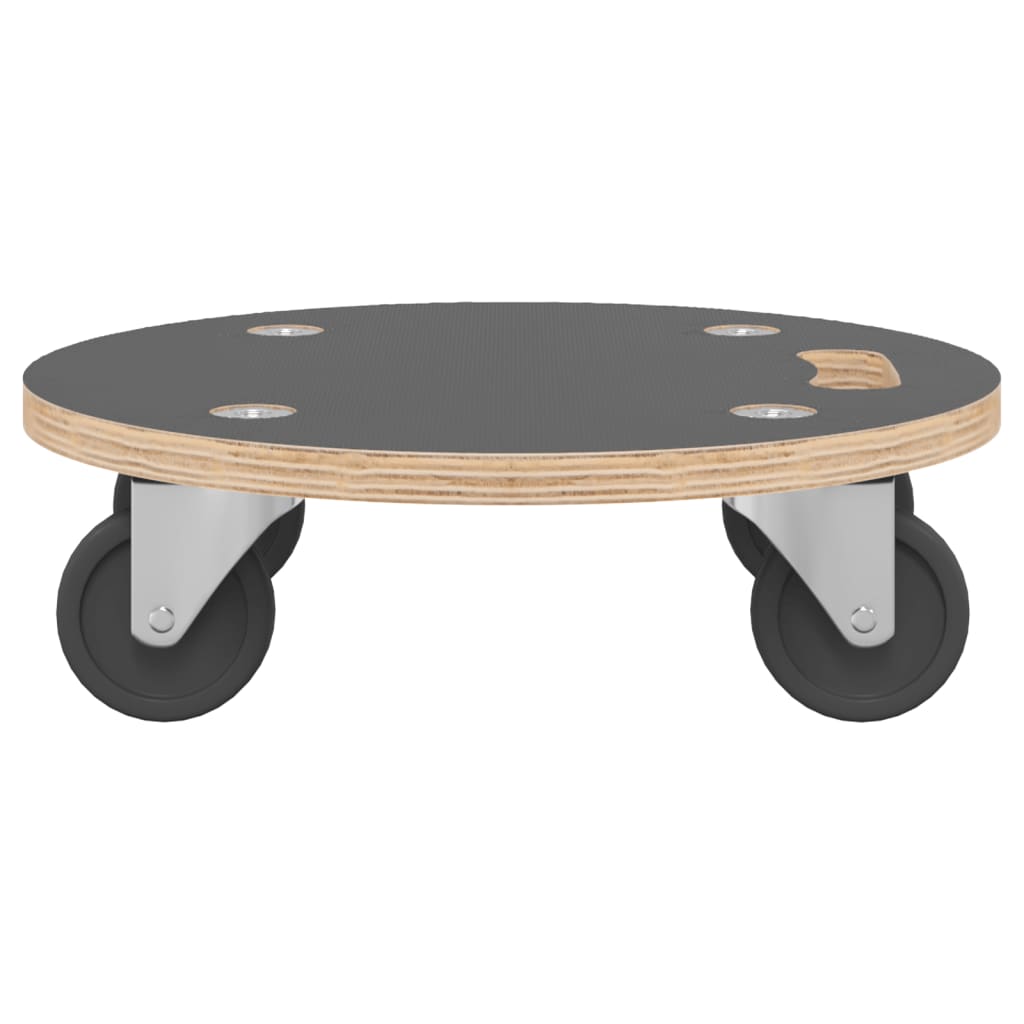Transport Trolleys 2 pcs Round Ø15"x4.5" 551.2 lb