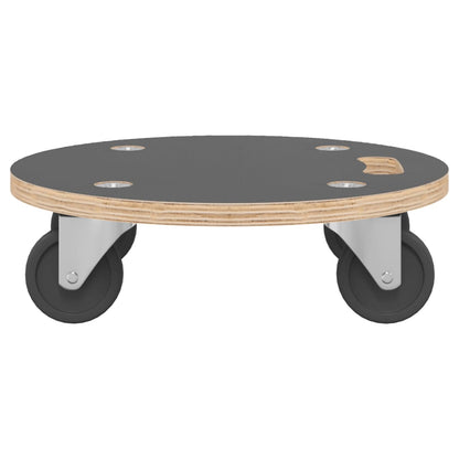 Transport Trolleys 2 pcs Round Ø15"x4.5" 551.2 lb