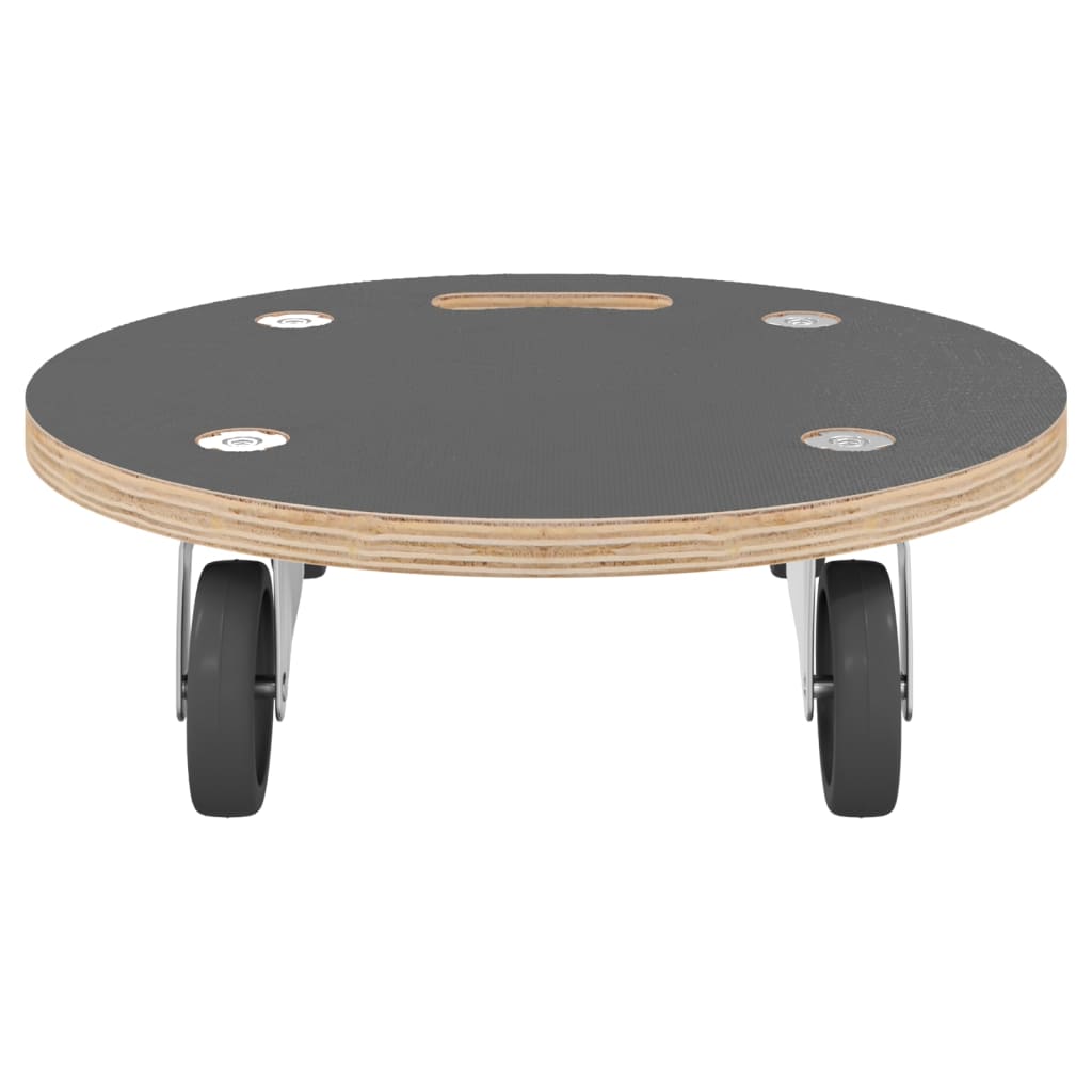 Transport Trolleys 2 pcs Round Ø15"x4.5" 551.2 lb