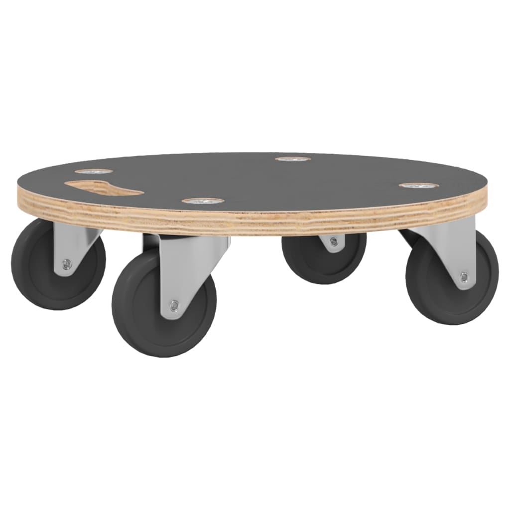 Transport Trolleys 2 pcs Round Ø15"x4.5" 551.2 lb