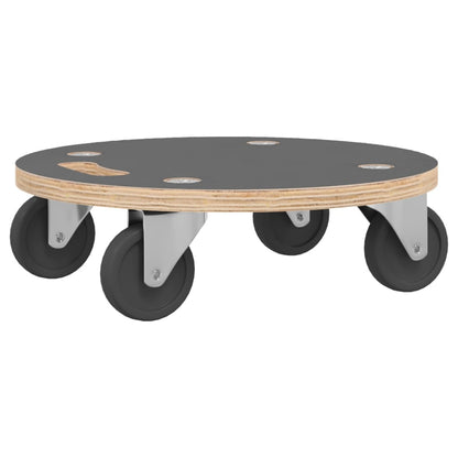 Transport Trolleys 2 pcs Round Ø15"x4.5" 551.2 lb