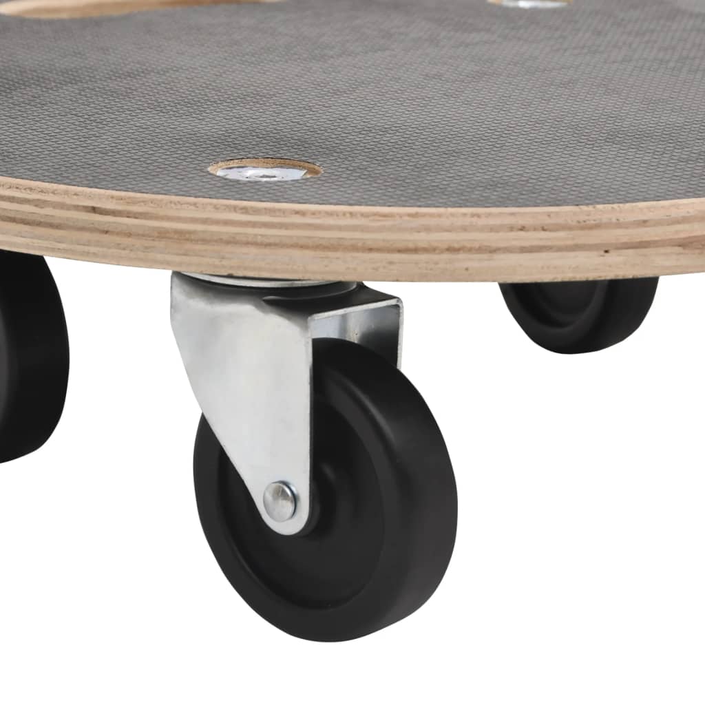 Transport Trolleys 2 pcs Round Ø15"x4.5" 551.2 lb