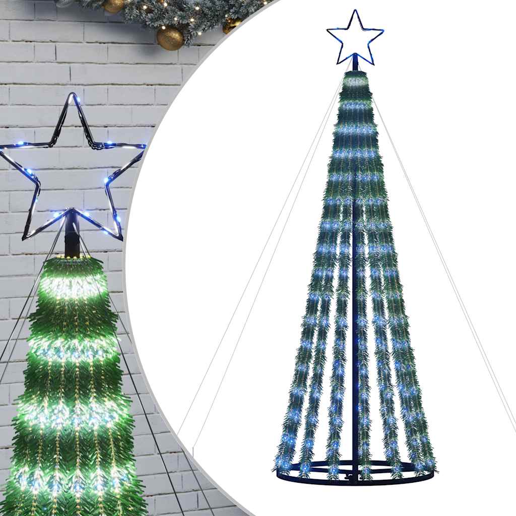 Led Christmas Tree Blue Copper, PVC, Iron Medium