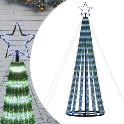 Led Christmas Tree Blue Copper, PVC, Iron Medium