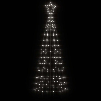 LED Christmas Tree with Spikes 220 LEDs Cold White 70.9"