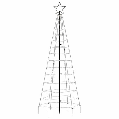 LED Christmas Tree with Spikes 220 LEDs Cold White 70.9"