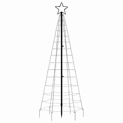 LED Christmas Tree with Spikes 220 LEDs Cold White 70.9"