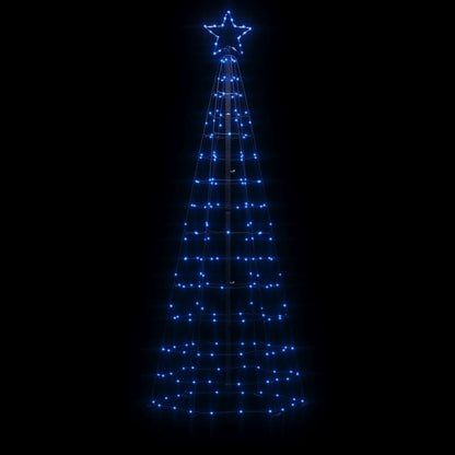 LED Christmas Tree with Spikes 220 LEDs Blue 70.9"