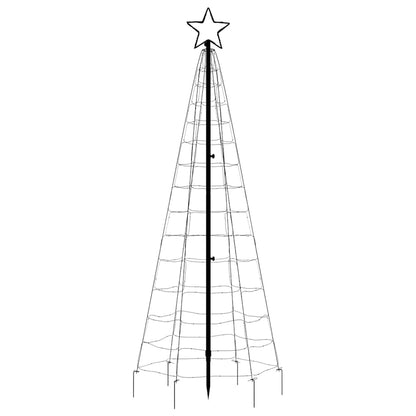 LED Christmas Tree with Spikes 220 LEDs Blue 70.9"