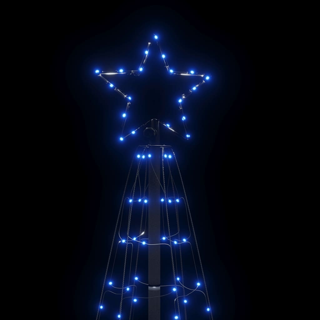 LED Christmas Tree with Spikes 220 LEDs Blue 70.9"