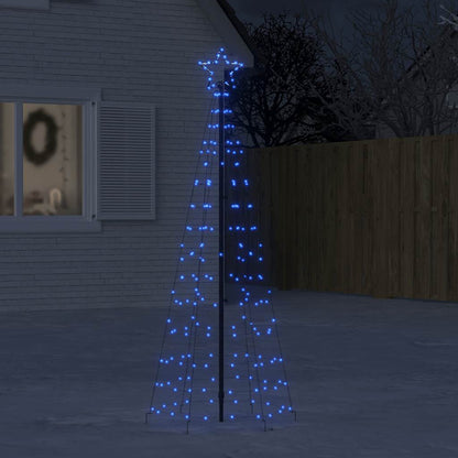 LED Christmas Tree with Spikes 220 LEDs Blue 70.9"