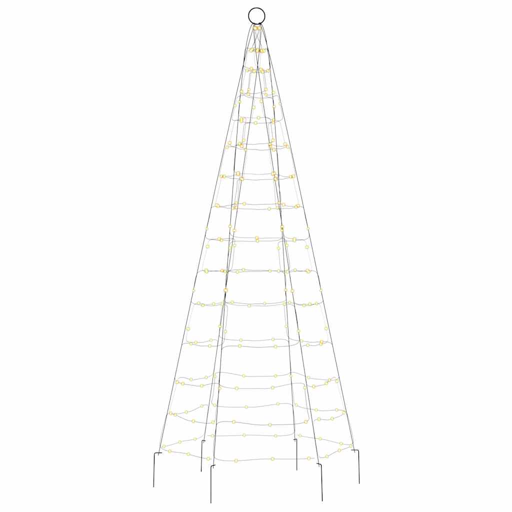 LED Christmas Tree Warm White, Dark Green Copper, Iron 70.9 in Tall