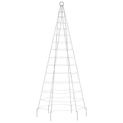 LED Christmas Tree Warm White, Dark Green Copper, Iron 70.9 in Tall