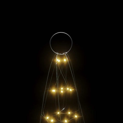 LED Christmas Tree Warm White, Dark Green Copper, Iron 70.9 in Tall