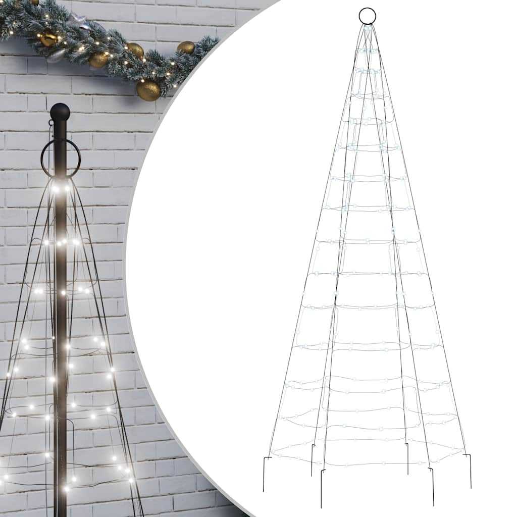 LED Christmas Tree Cool White, Dark Green Copper, Iron
